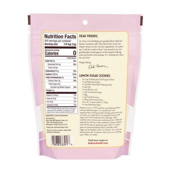Bobs Red Mill Baking Soda 454g