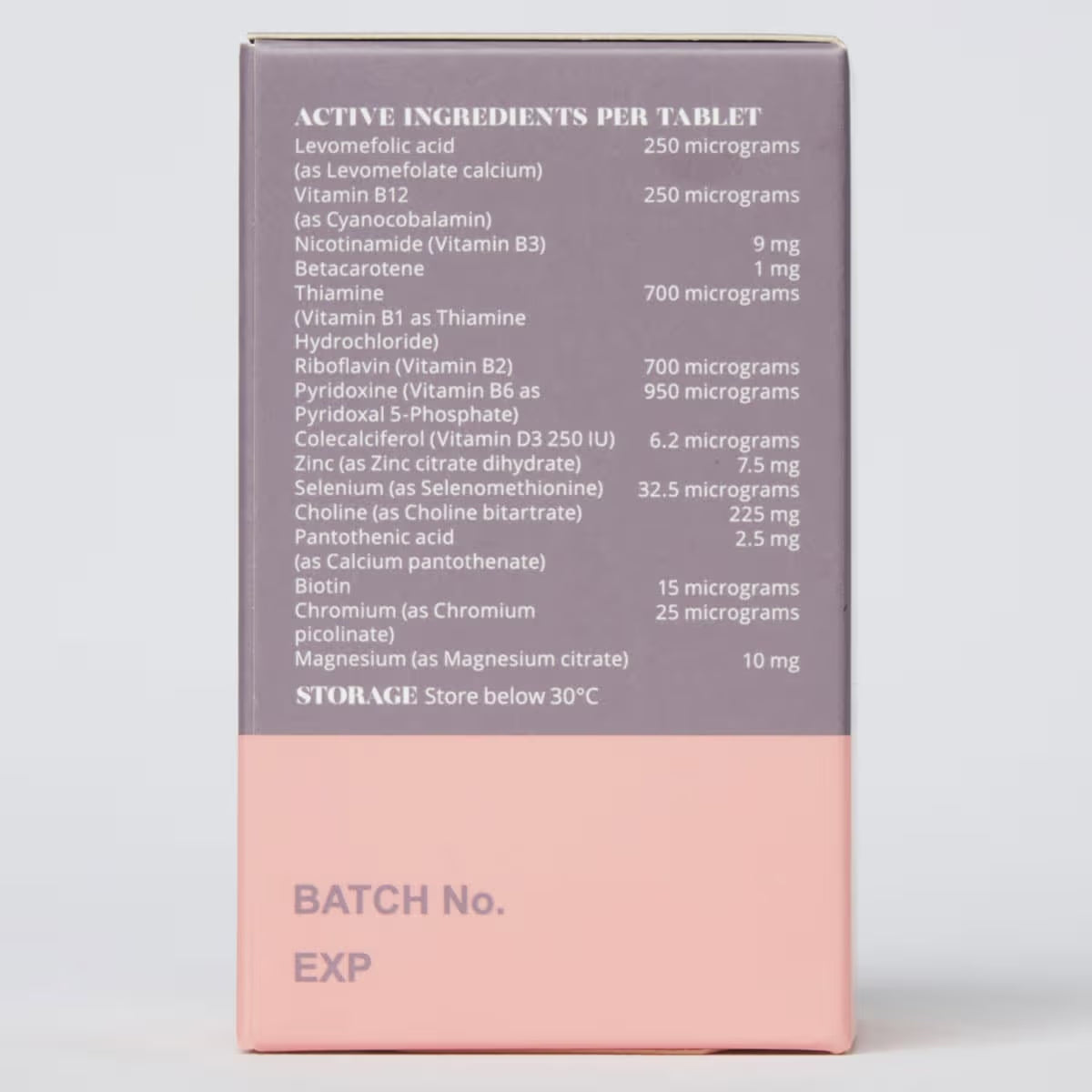 Perdays Bump to Breast Prenatal Multi 60t