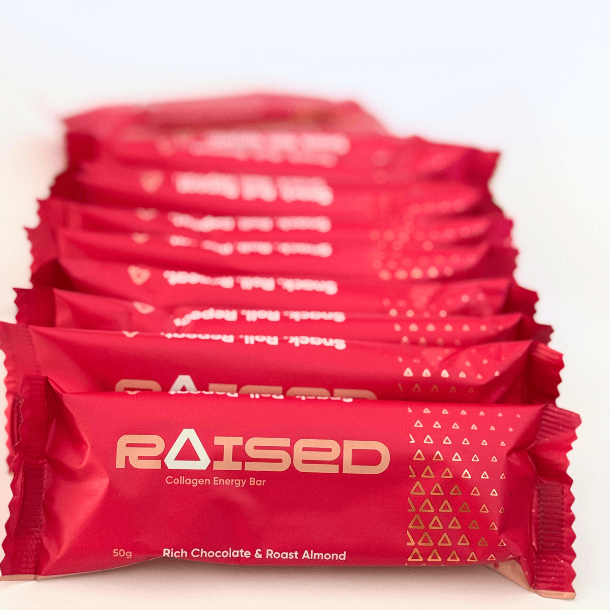 Raised Raw Cacao & Roast Almond Collagen Energy Bar lifestyle