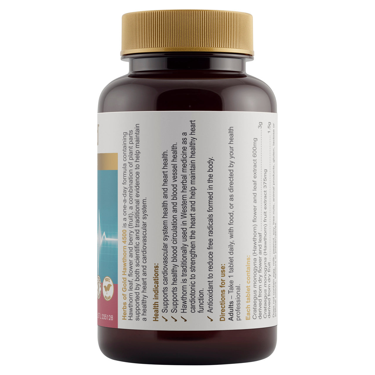 Herbs of Gold Hawthorn 4500 60 tablets