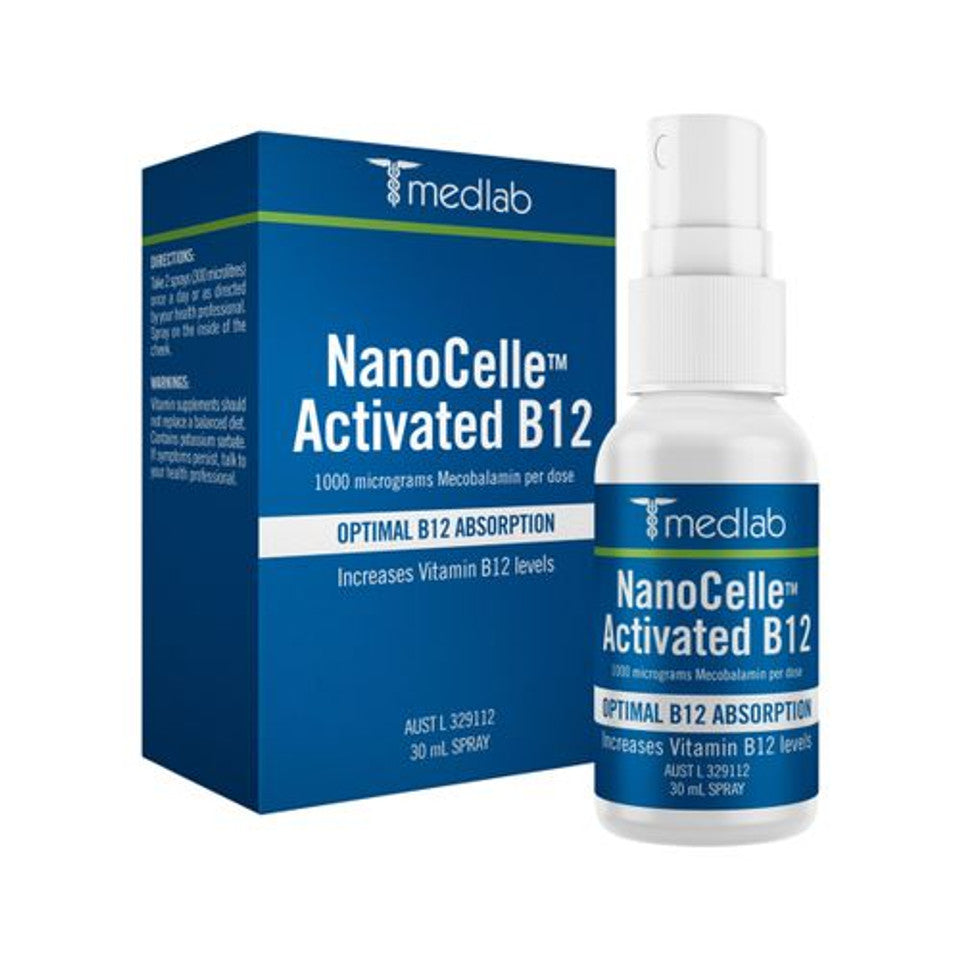 Bioglan Medlab NanoCelle Activated B12 Spray 30ml