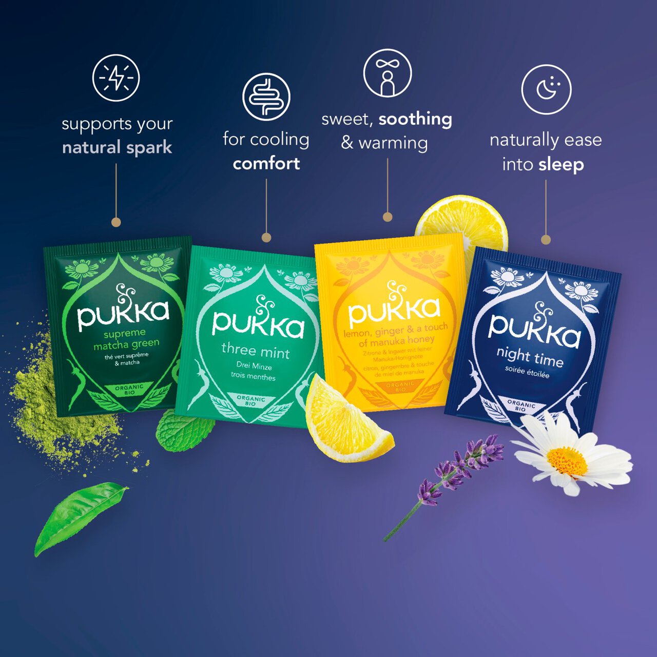 Pukka Herbal and Green Tea Collection - 4 flavours