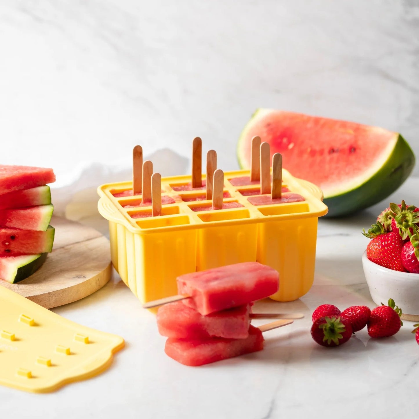 Ever Eco Silicone Popsicle Moulds Tray of 12