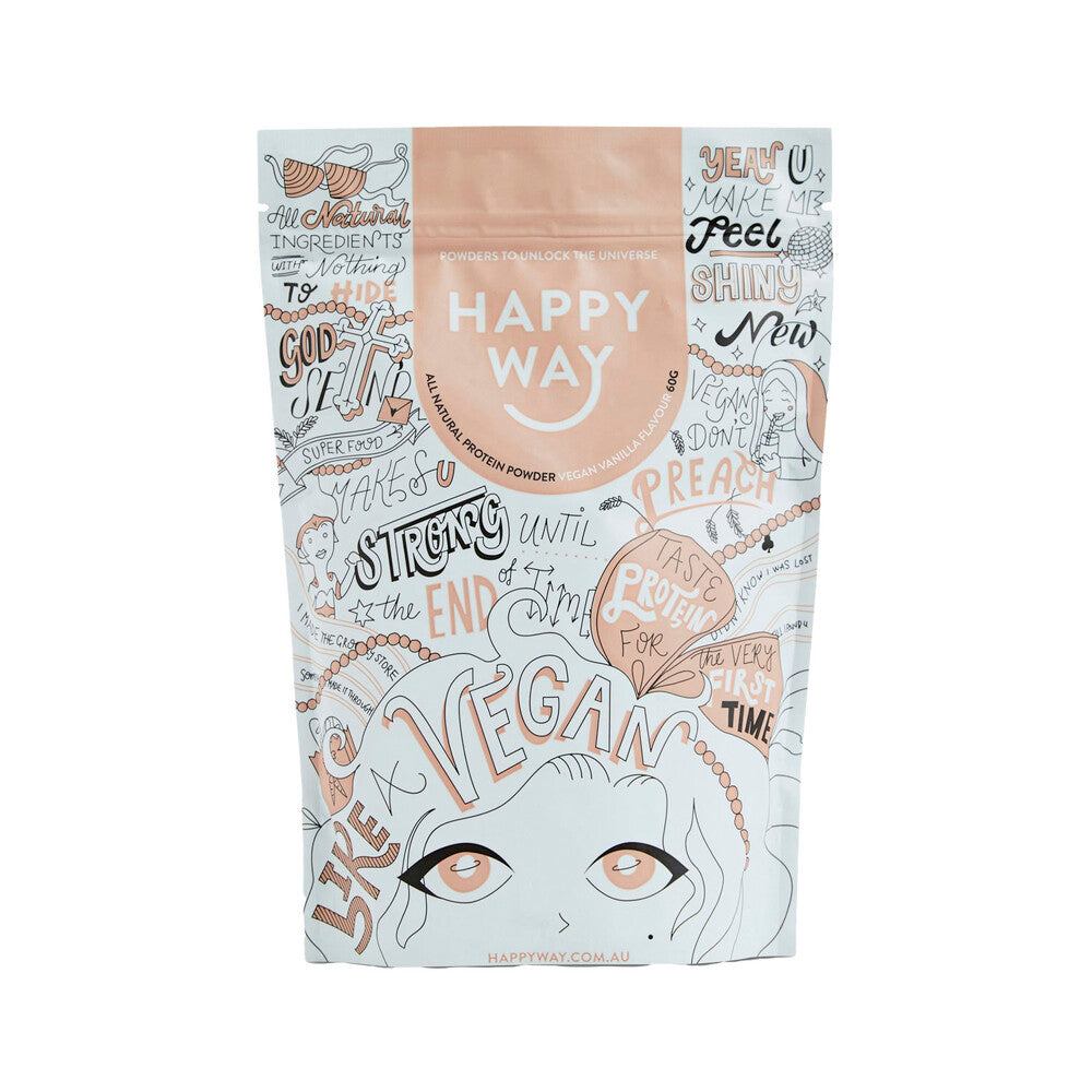 Happy Way Vegan Protein Powder Vanilla 60g