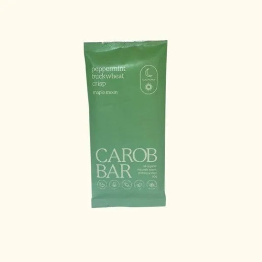 Organic Vegan Peppermint Buckwheat Crisp Carob Bar 90g