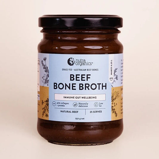 Nutra Organics Bone Broth Concentrate Natural Beef 250g
