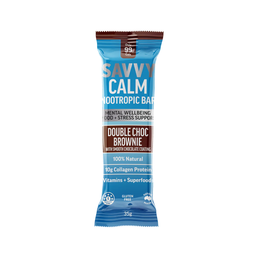 Savvy Calm Nootropic Bar - Double Choc Brownie 35g