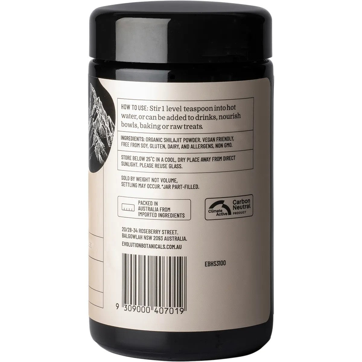 Evolutions Botanicals Himalayan Shilajit Trace Mineral Complex 100g