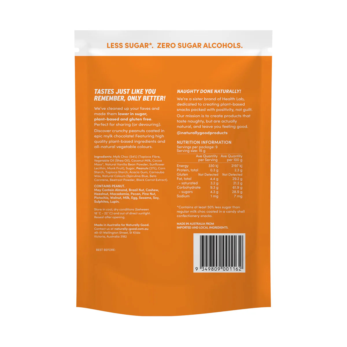 Naturally Good Peanut Partyz 135g