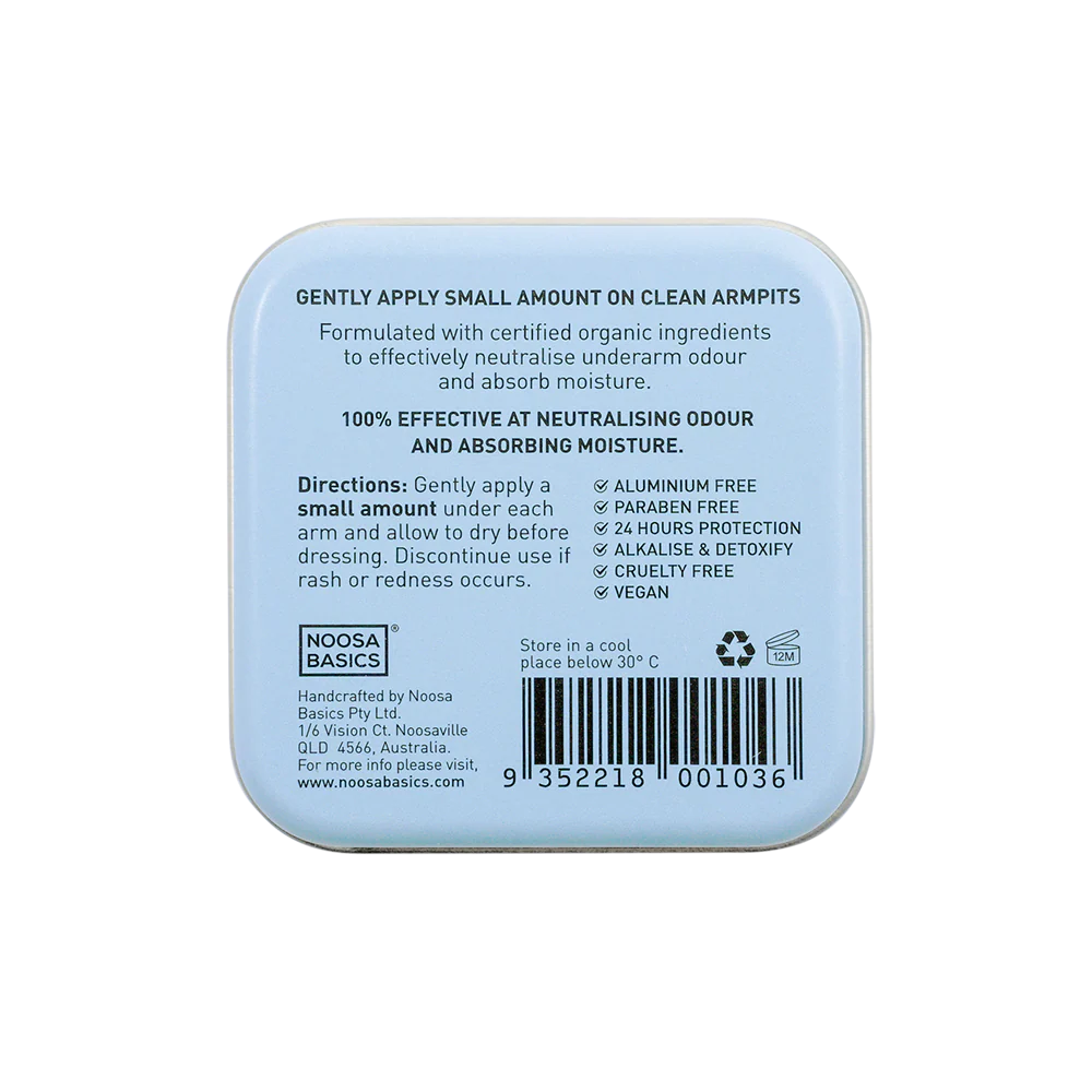 Noosa Basics Deodorant Tin Sweet Orange and Lavender 50g