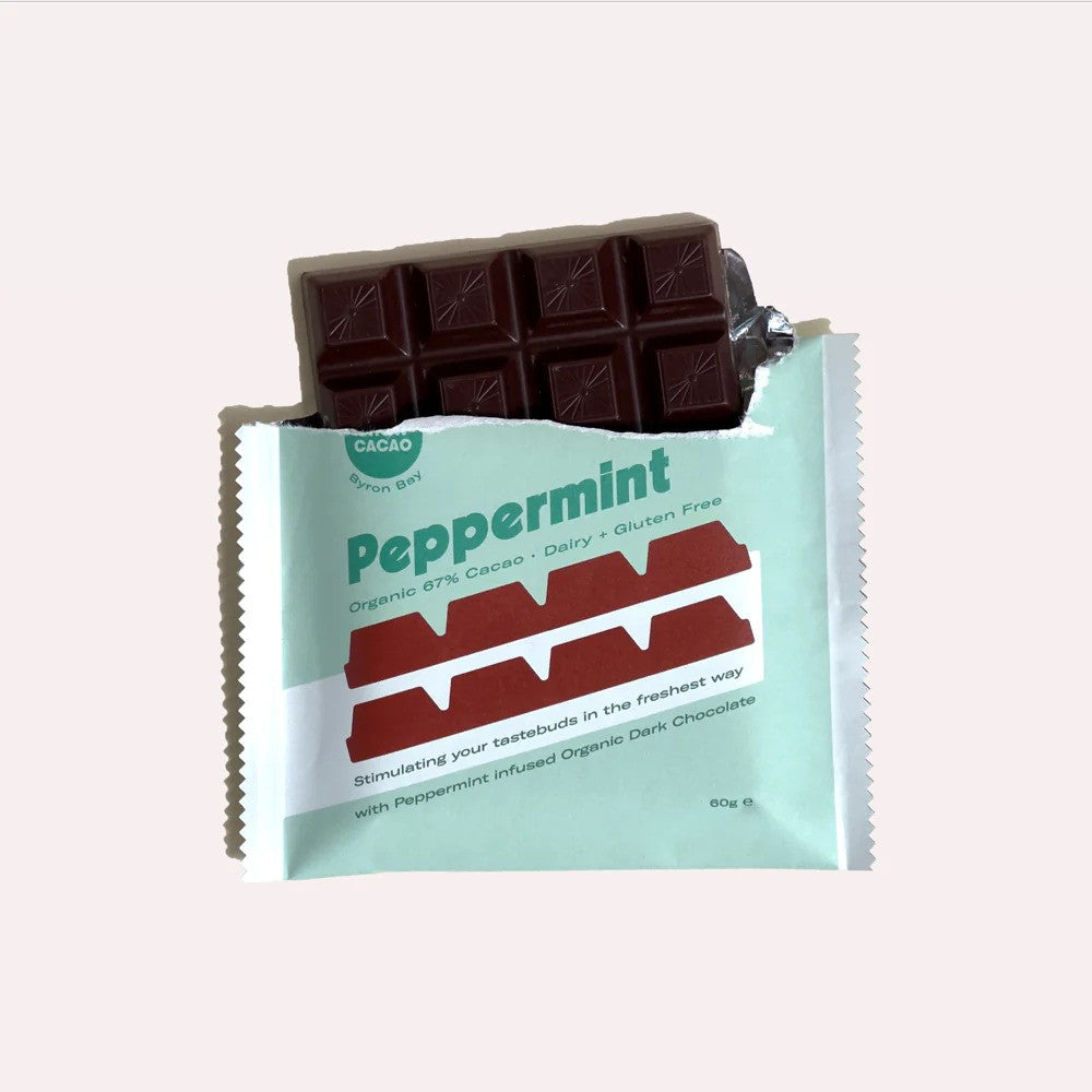 Chow Cacao Peppermint Block 60g