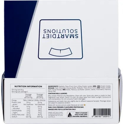 Smart Protein Bar Cookies & Cream Flavour Protein Bar 60g