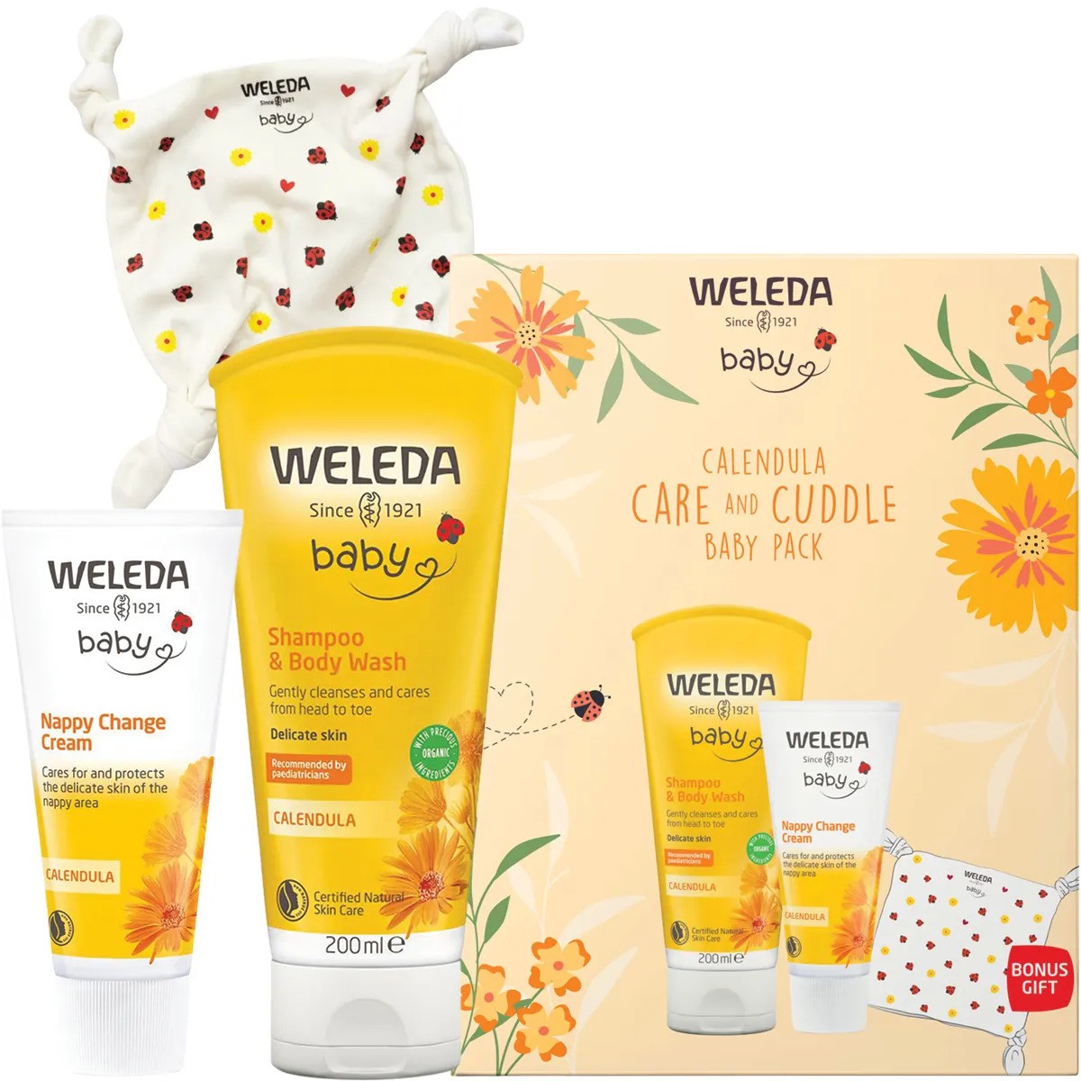 Weleda Care & Cuddle Baby Pack Calendula