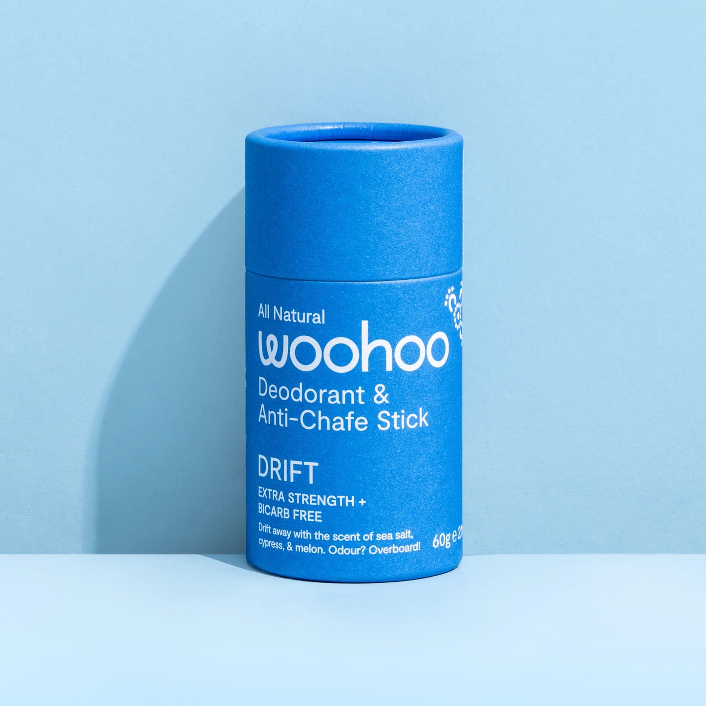 Woohoo Deodorant & Anti-Chafe Stick Drift (Extra Strength) 60g