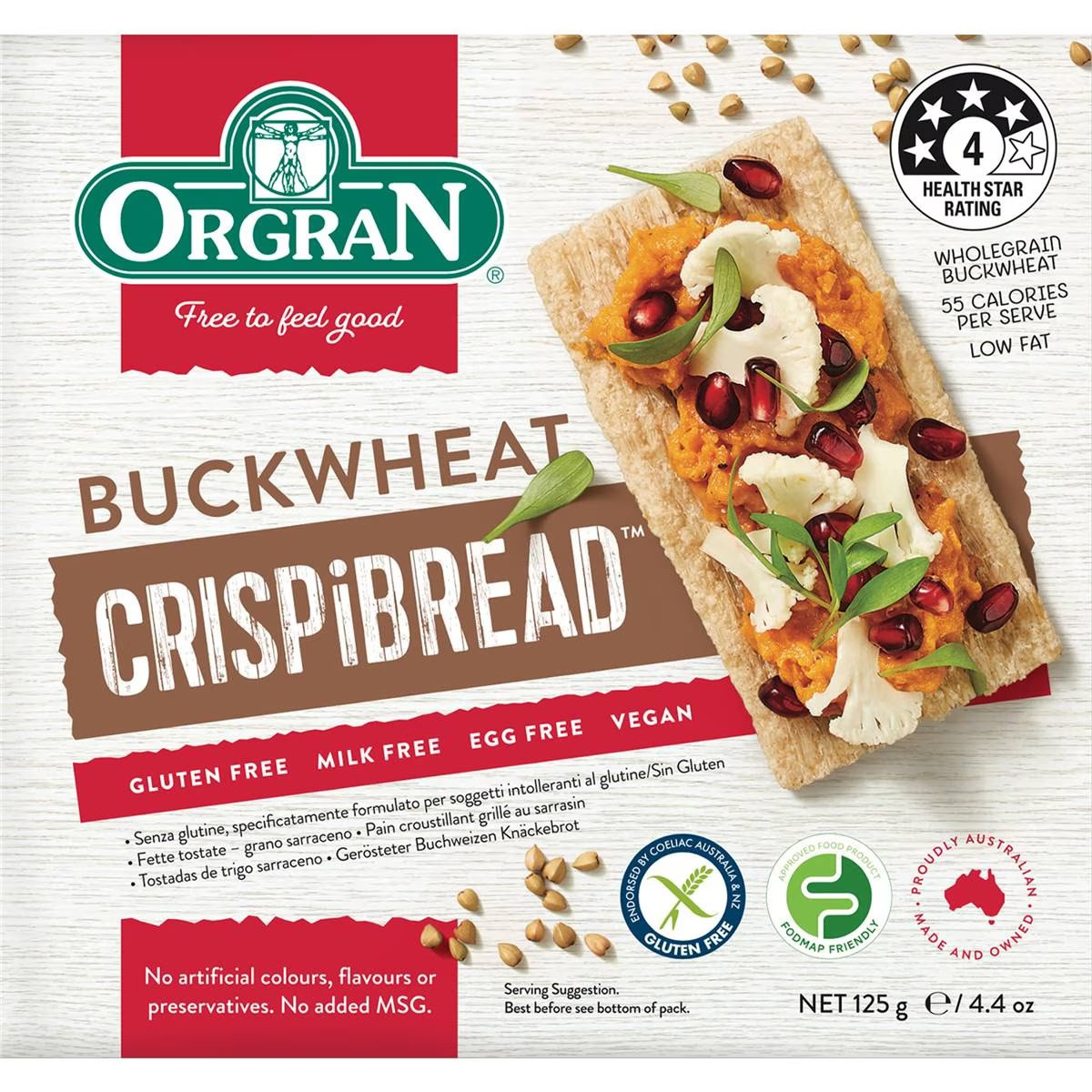 Orgran Buckwheat Crispibread 125g