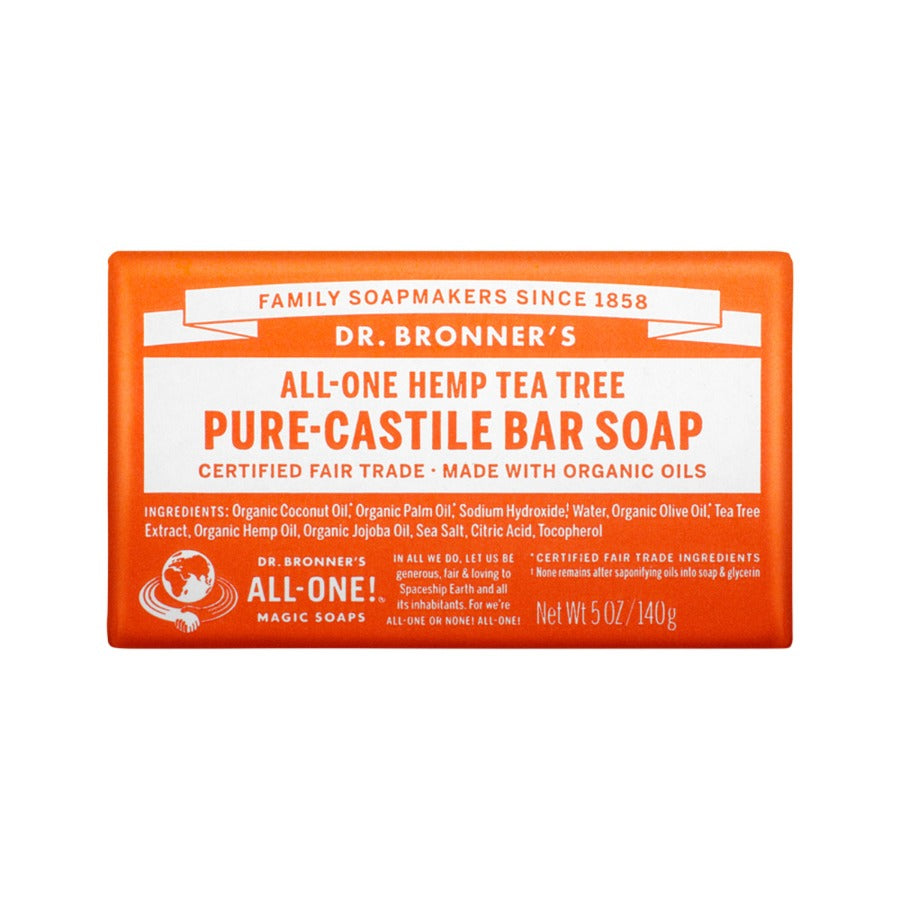 Dr Bronner's Pure Castile Bar Tea Tree 140g
