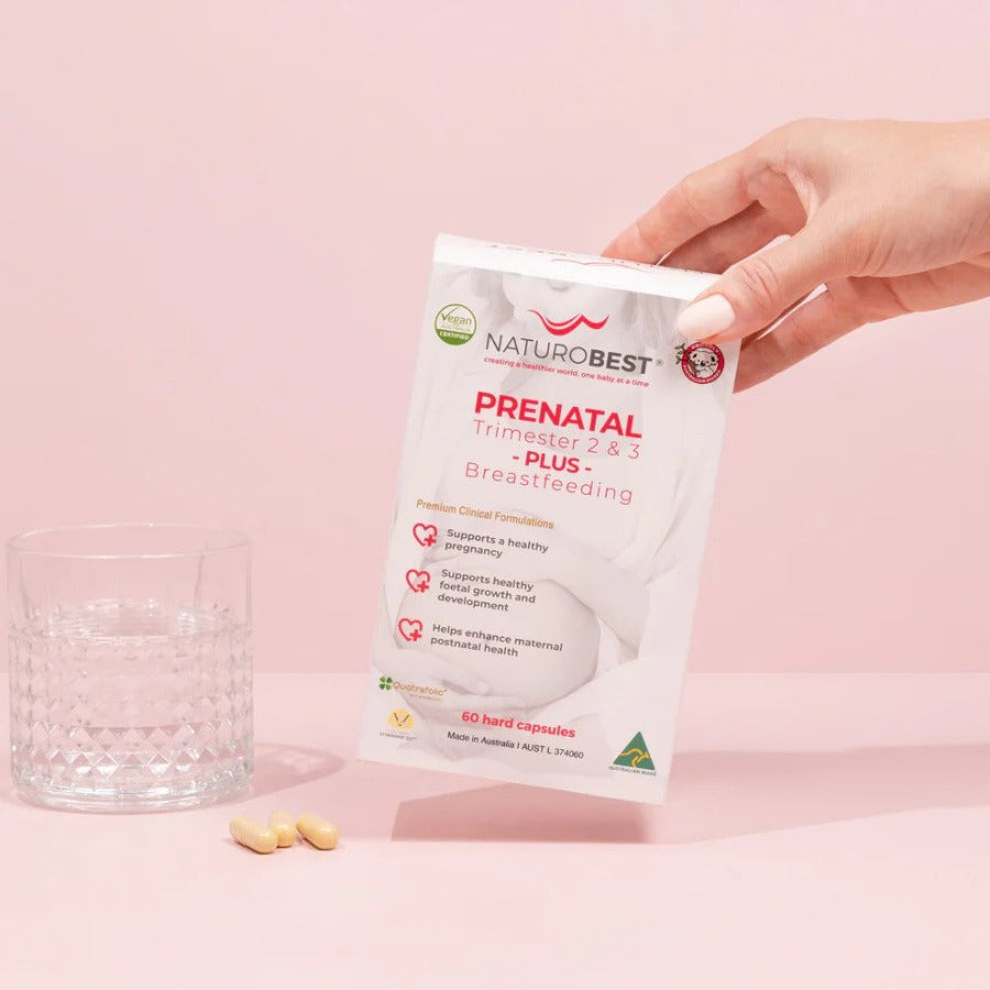 NaturoBest Prenatal Trimester 2 & 3 Plus Breastfeeding 60c