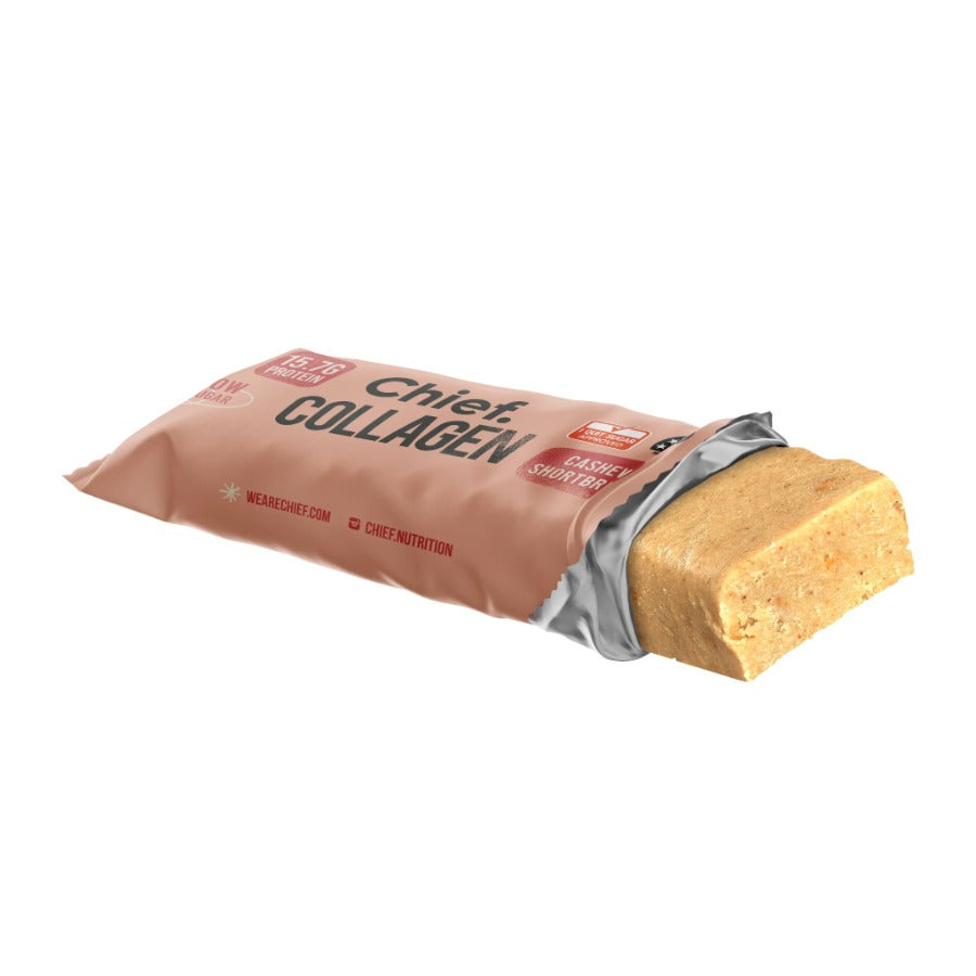 Chief. Collagen Protein Bar Cashew Shortbread 45g