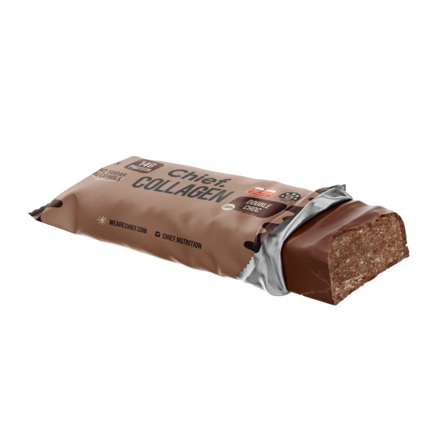 Chief. Collagen Protein Bar Double Choc 45g