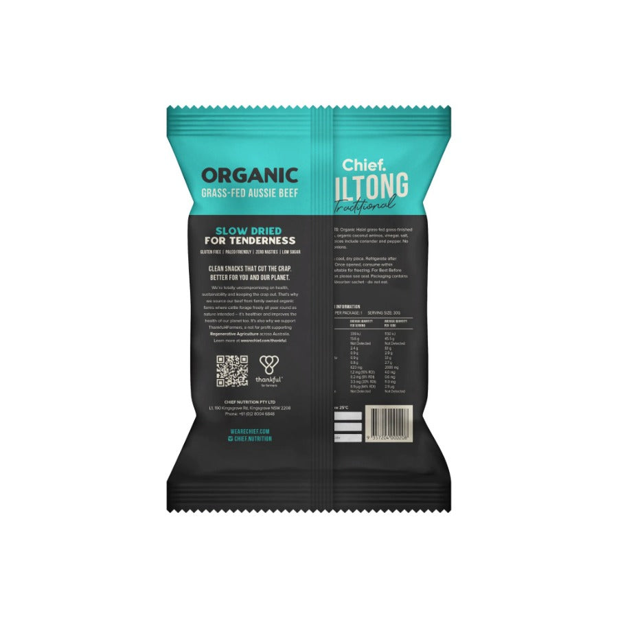 Chief. Traditional Beef Biltong 30g