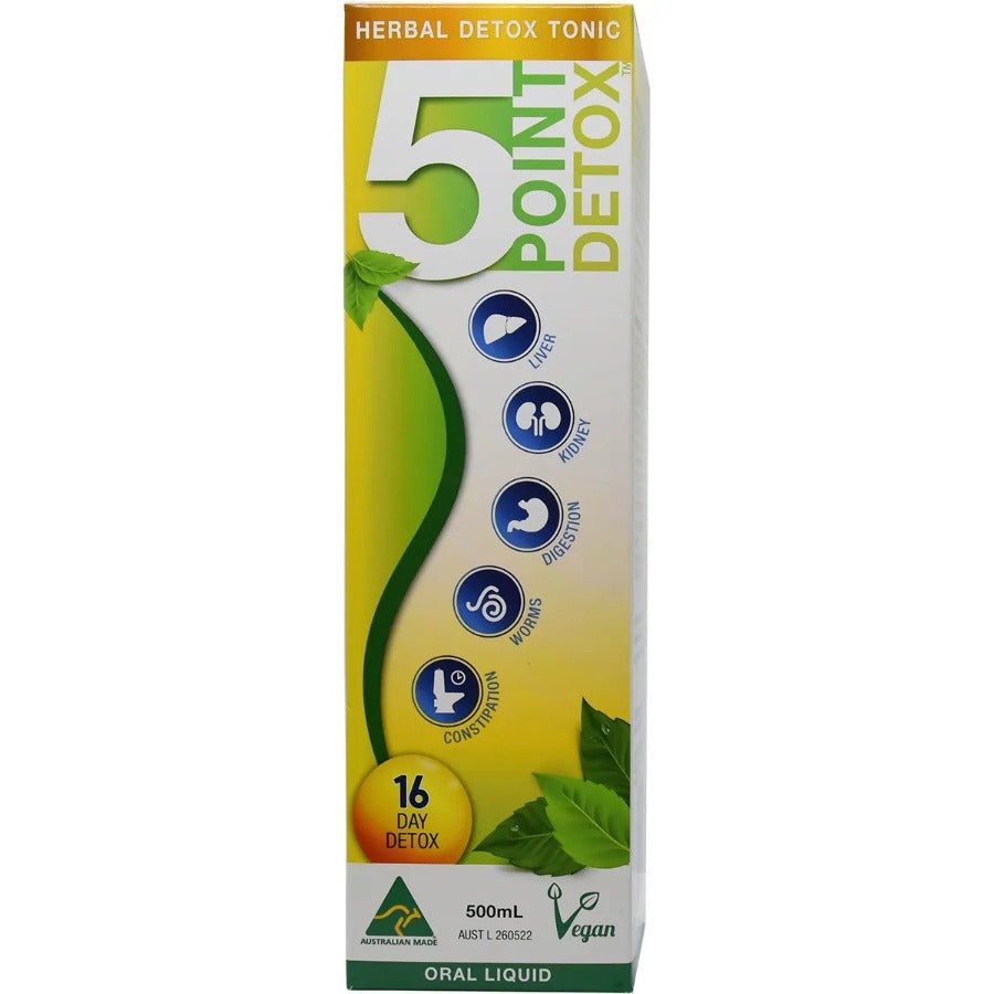 5 Point Detox Herbal Detox Tonic 500ml