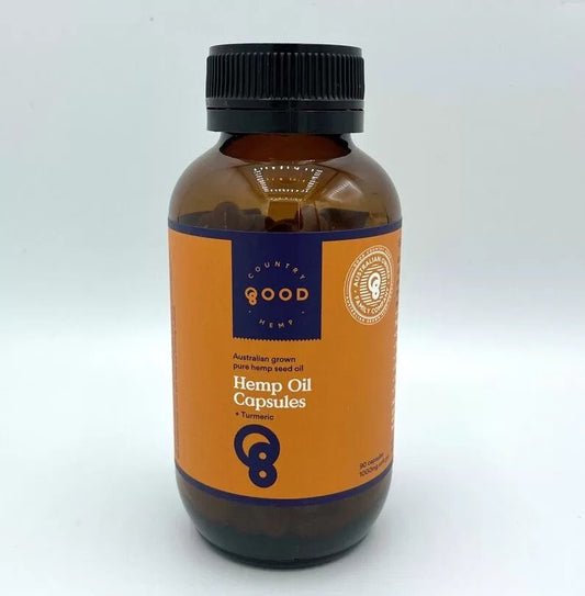 Good Country Hemp Oil Capsules with Turmeric 90c