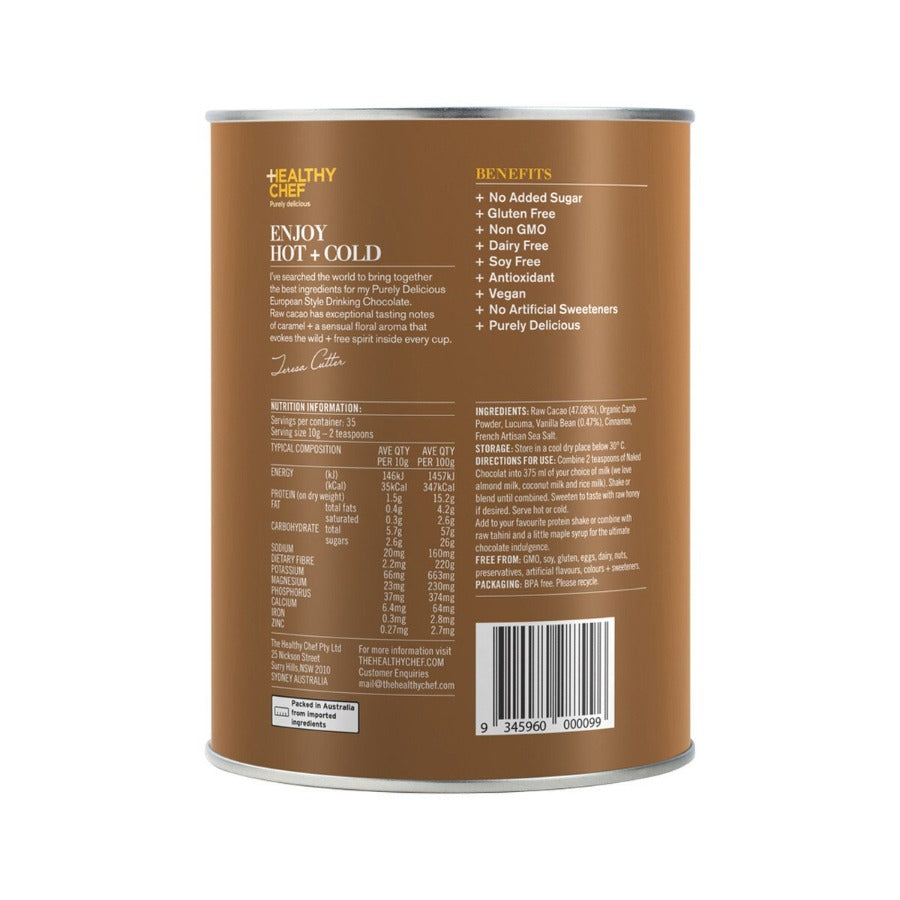 The Healthy Chef Naked Chocolat Mylk 350g