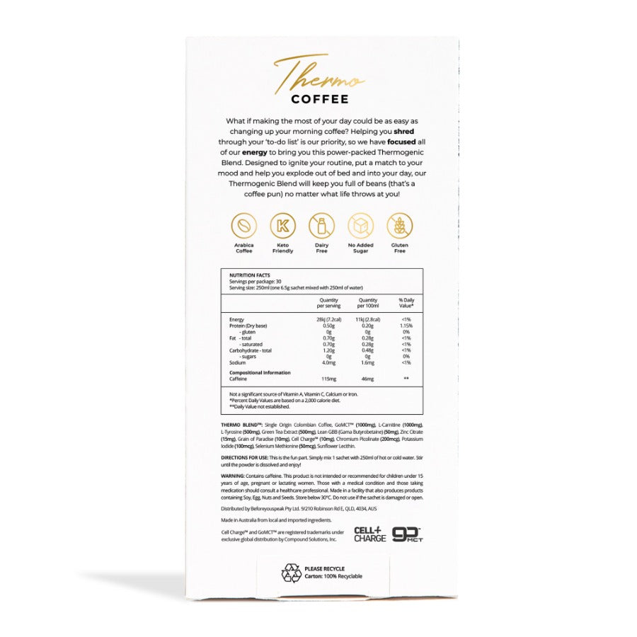 Before You Speak Thermo Coffee Original 6.5g x 30 Pack