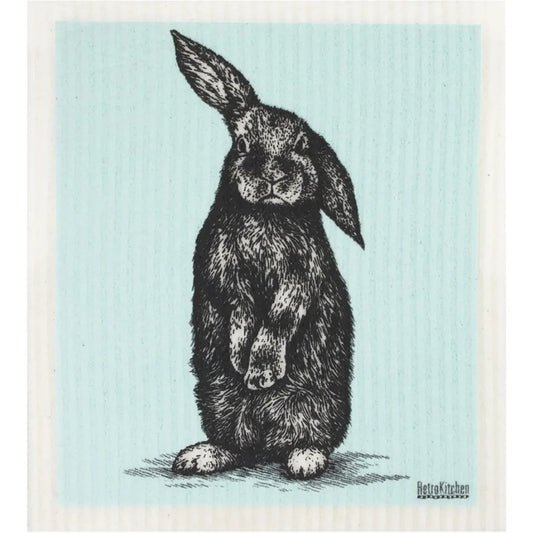 Retro Kitchen Sponge Cloth Rabbit