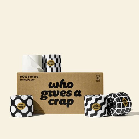 Who Gives A Crap Premium Bamboo Toilet Paper 24 Rolls