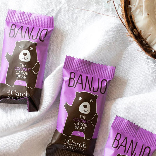 The Carob Kitchen Banjo Bear 15g Coconut