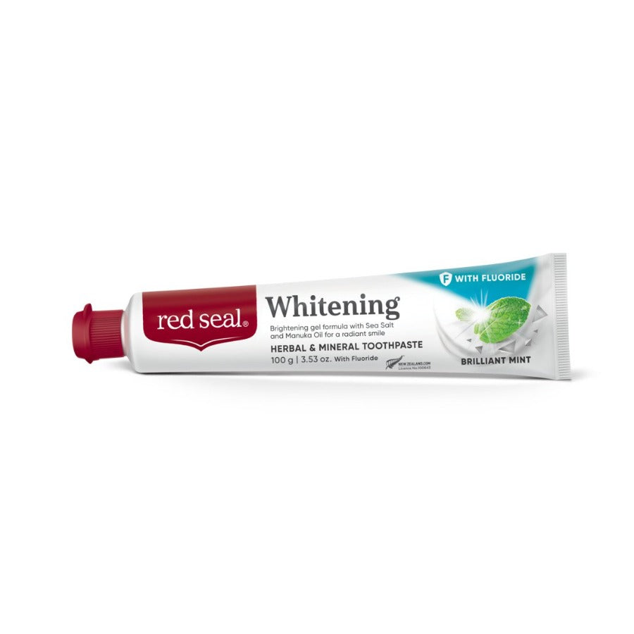 Red Seal Whitening FLUORIDE Brilliant Mint Toothpaste 100g