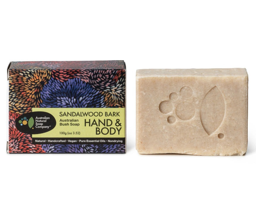 Australian Natural Soap Co Australian Bush Soap Sandalwood Bark 100g
