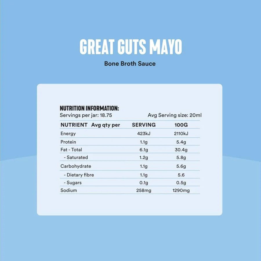 Gevity Rx Bone Broth Great Guts Mayo 375ml