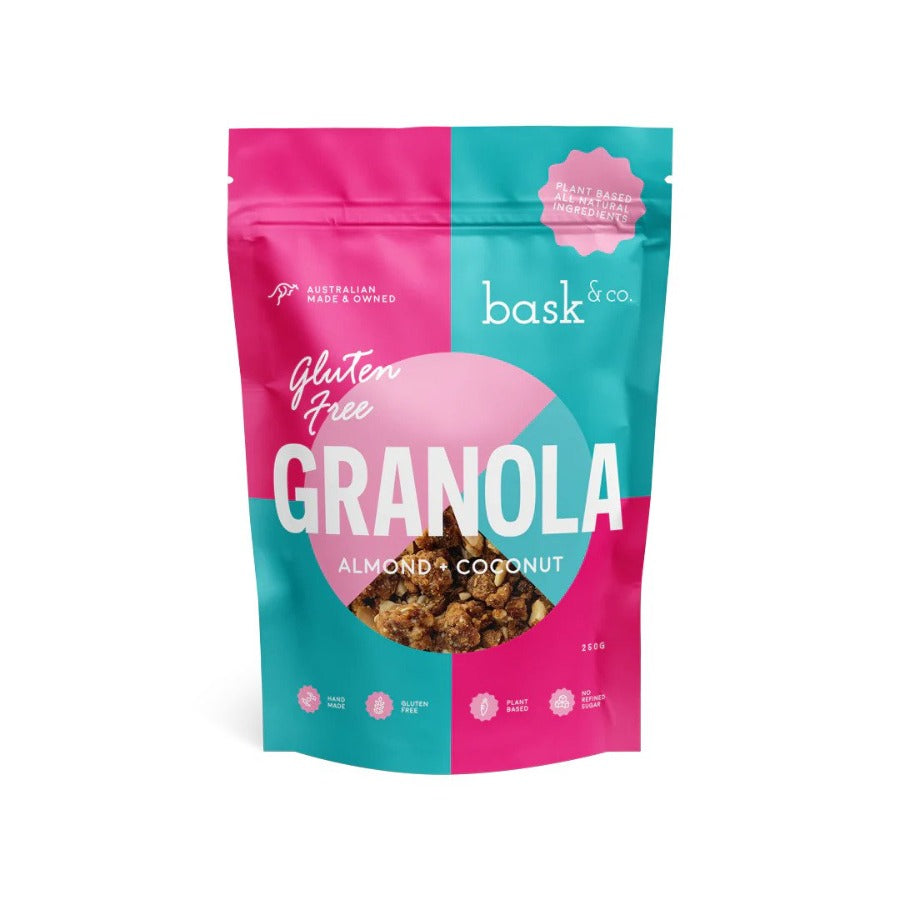 Bask & Co Granola Almond & Coconut 250g