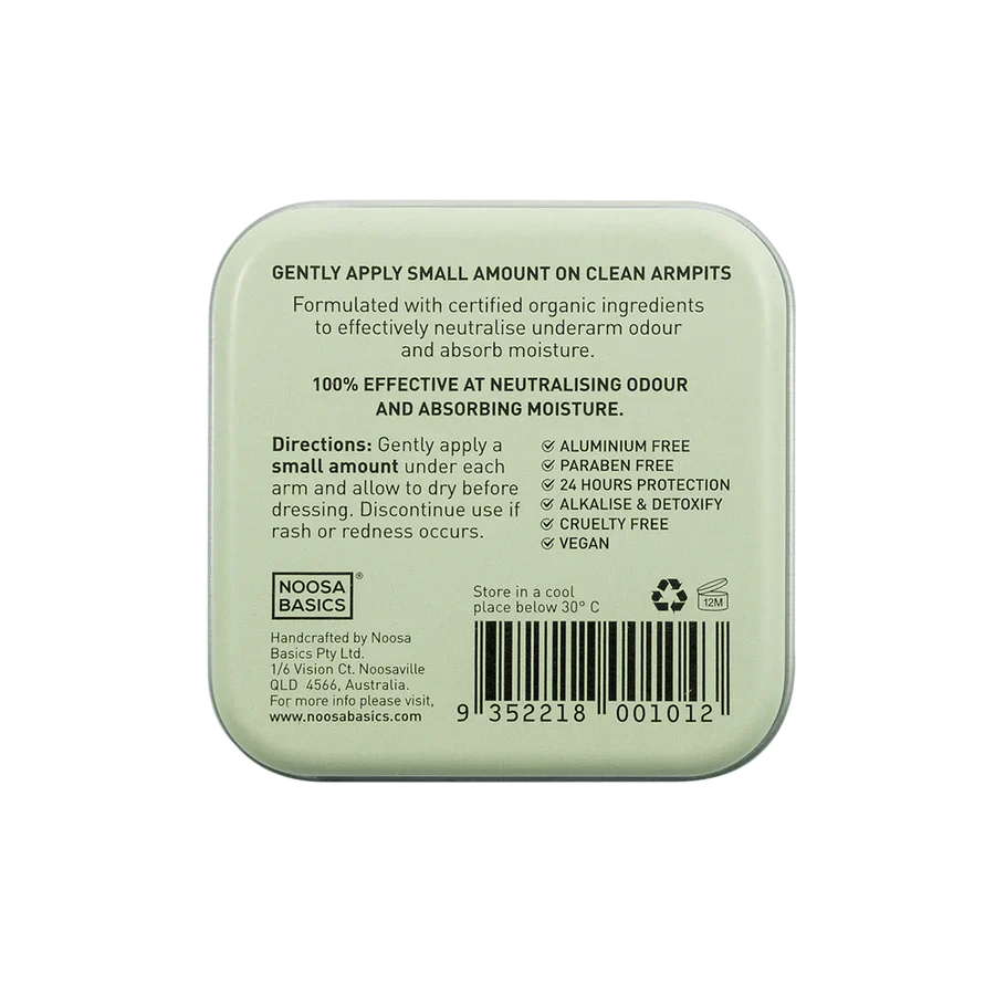 Noosa Basics Deodorant Tin Lemon Myrtle 50g