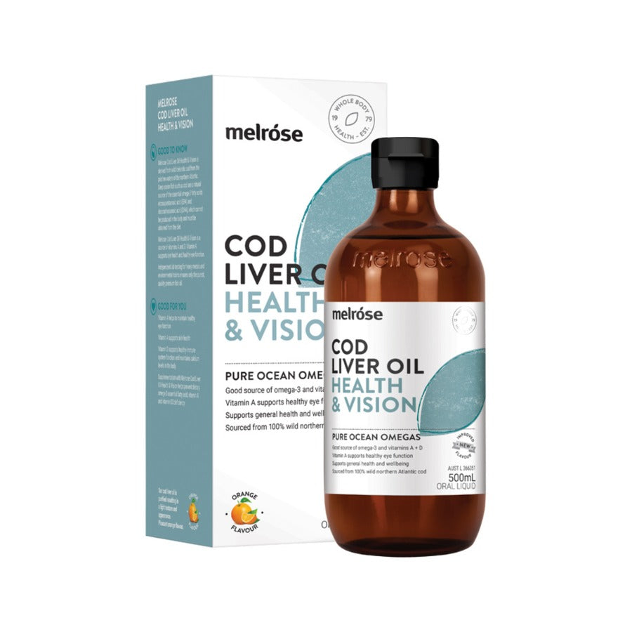 Melrose Cod Liver Oil Health & Vision 500ml