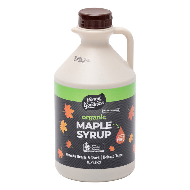 Honest to Goodness Organic Maple Syrup 1L