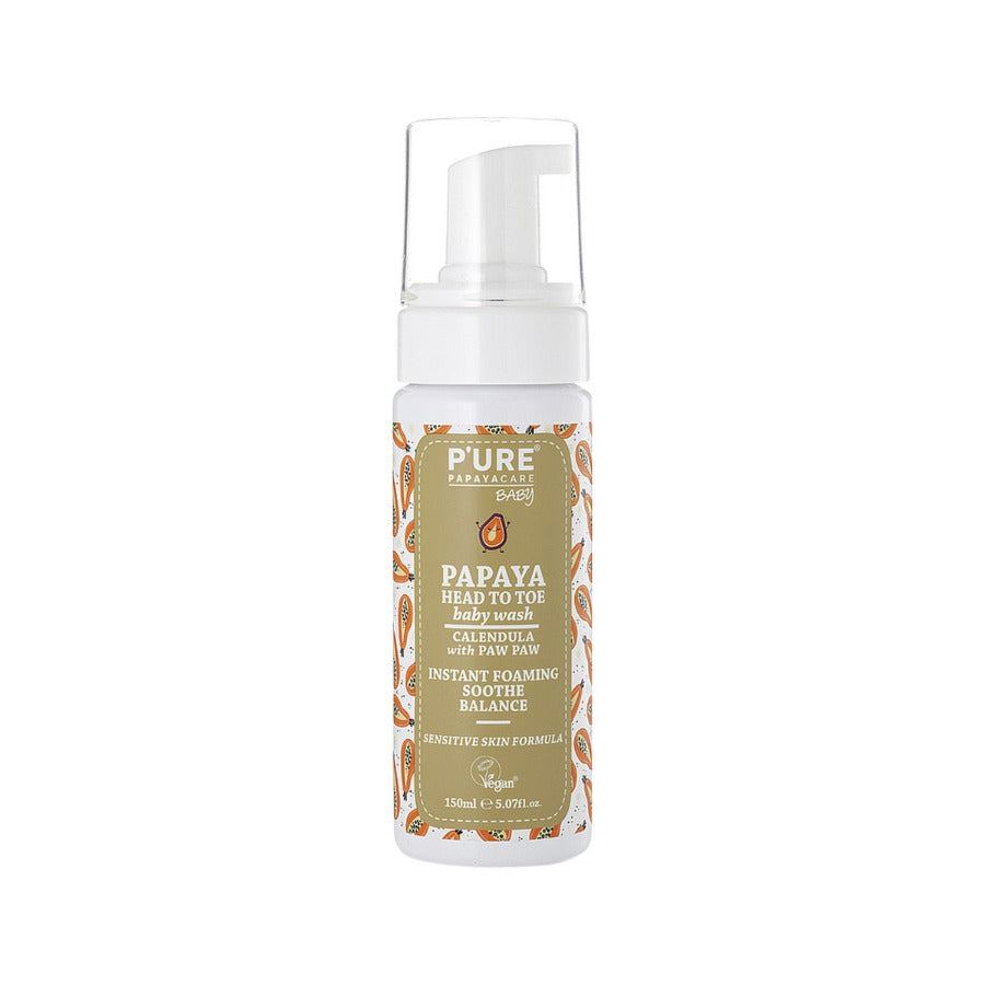 P'URE Papayacare Baby Papaya Head To Toe Baby Wash 150ml