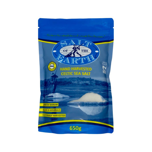 Salt Of The Earth Hand Harvested Celtic Sea Salt FINE 650g