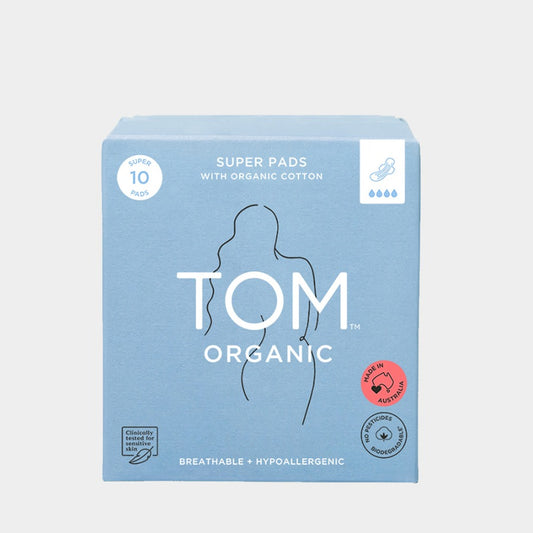 Tom Organic Super Pads 10 Pack