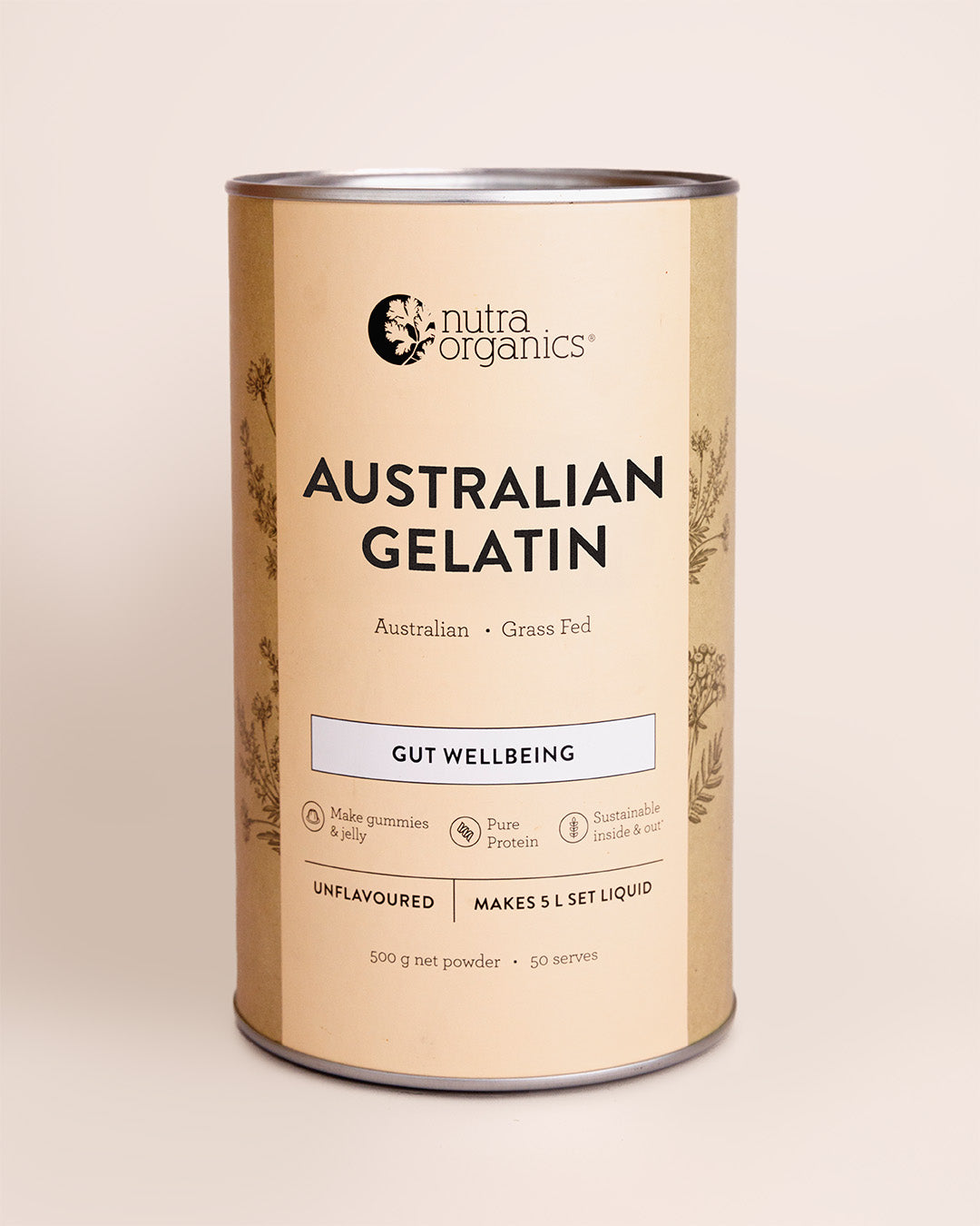 Nutra Naturals Australian Gelatin 500g front