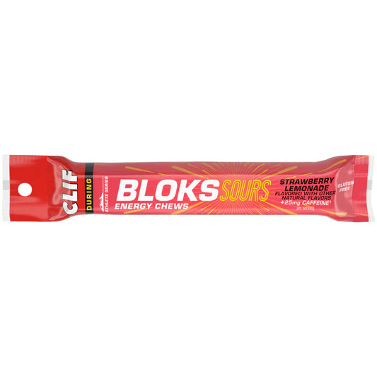 Clif Bloks Energy Chews Sour Strawberry Lemonade 60g