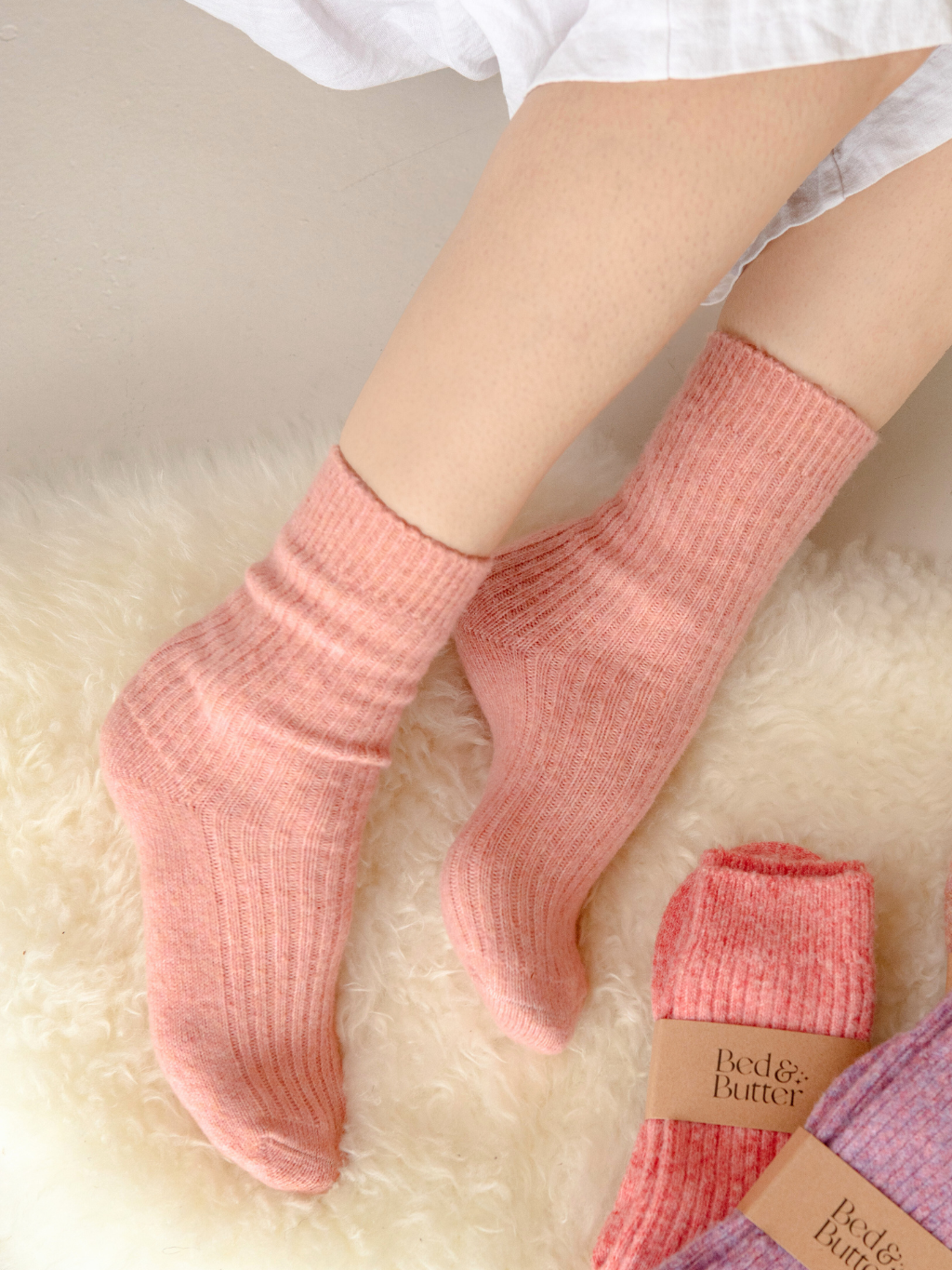 Bed & Butter - Socks Peach L/XL