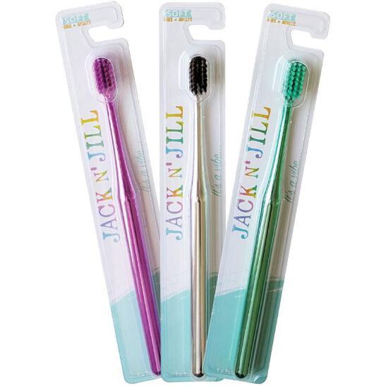 Jack N' Jill Toothbrush Kids & Adults Chrome Soft - Assorted