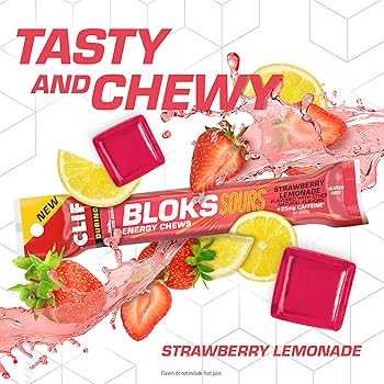 Clif Bloks Energy Chews Sour Strawberry Lemonade 60g