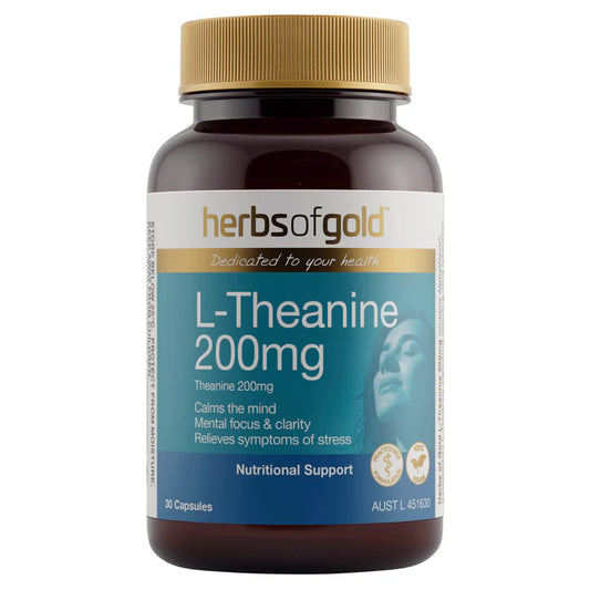 Herbs of Gold L-Theanine 200mg 30 caps