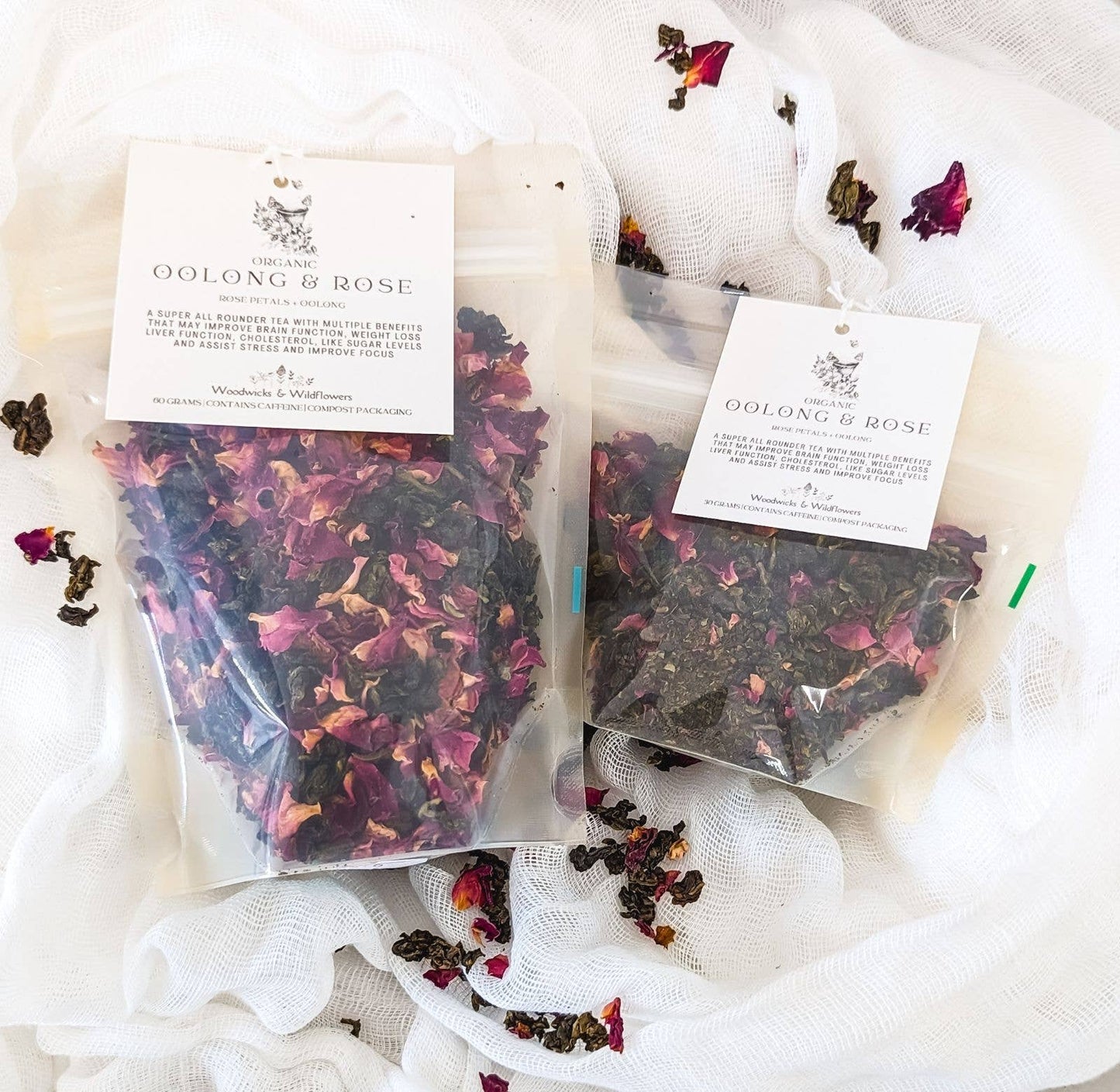 Woodwicks & Wildflowers - Oolong and Rose Tea - 30 grams