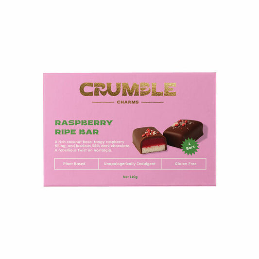 Crumble Charms Raspberry Ripe Bar 2pk