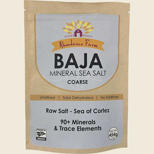 Abundance Farm Baja Mineral Sea Salt Coarse 454g